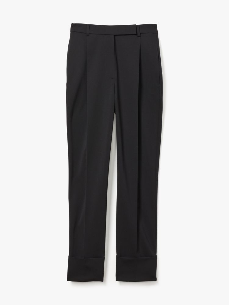 Kate Spade,ウール カフ パンツ,ウェア,ブラック