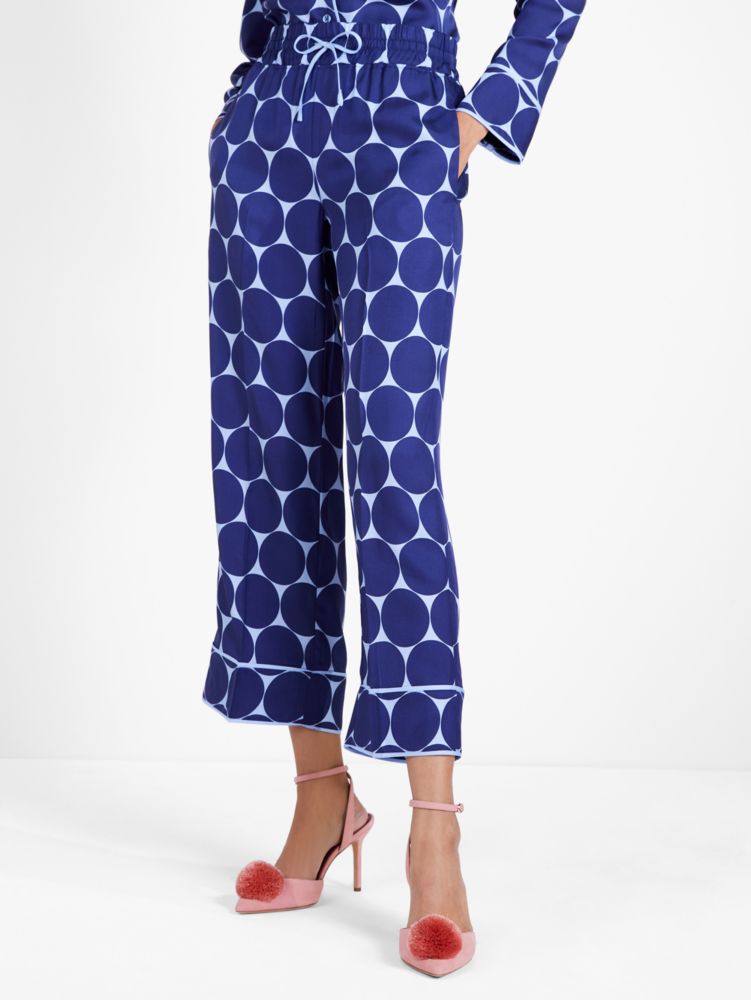 Joy Dot Silk Twill Pants, , Product