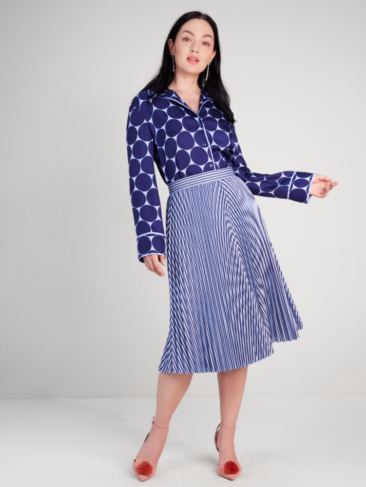 Kate Spade,ペストリー ストライプ プリーテッド スカート,スカート,