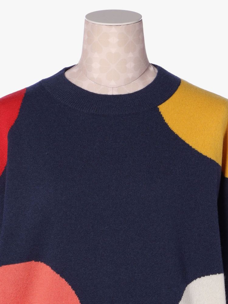Kate Spade,ドット ドット ドット カシミヤ セーター,ウェア,フレンチネイビー
