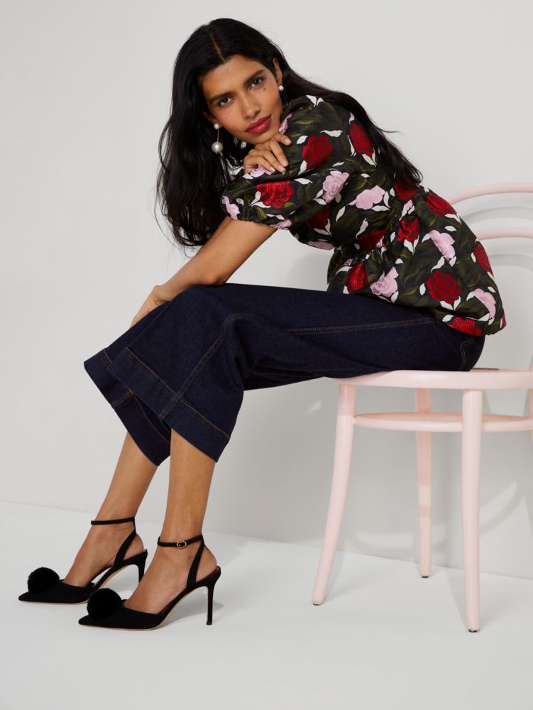 Rose Garden Brocade Top, , Product