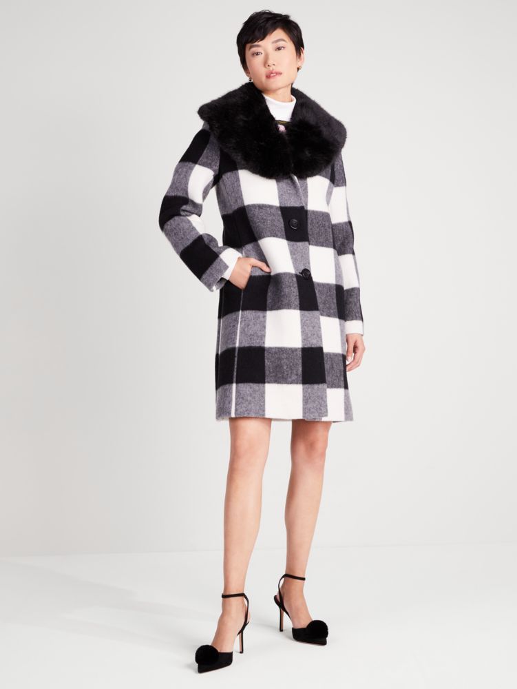 Autumn Check Coat, , Product
