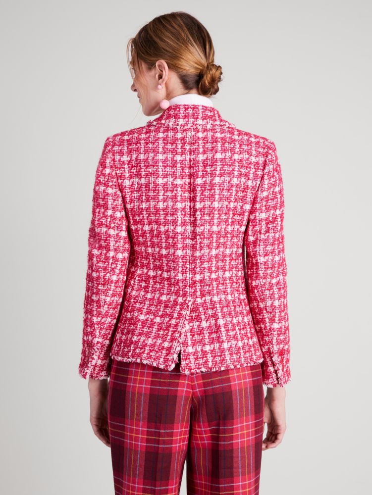 Kate spade pink best sale tweed jacket