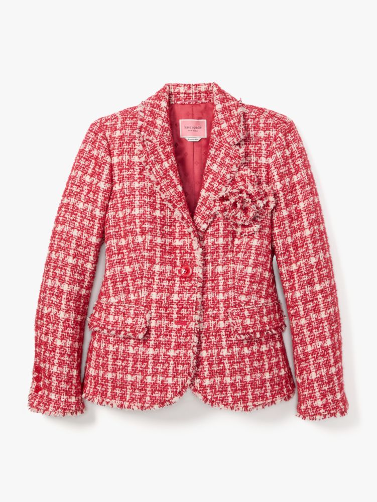 Kate spade tweed on sale coat