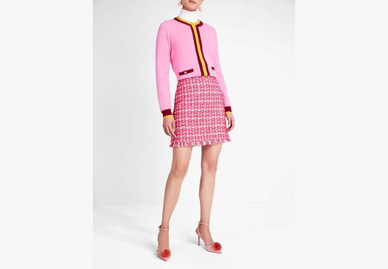 Plaid Tweed Skirt, , Product