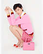 Kate Spade,Plaid Tweed Skirt,Pink Multi