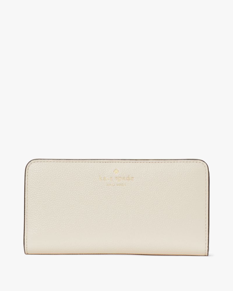 Kate Spade K9754 Bailey Pebble Leather Large Slim Bifold Wallet