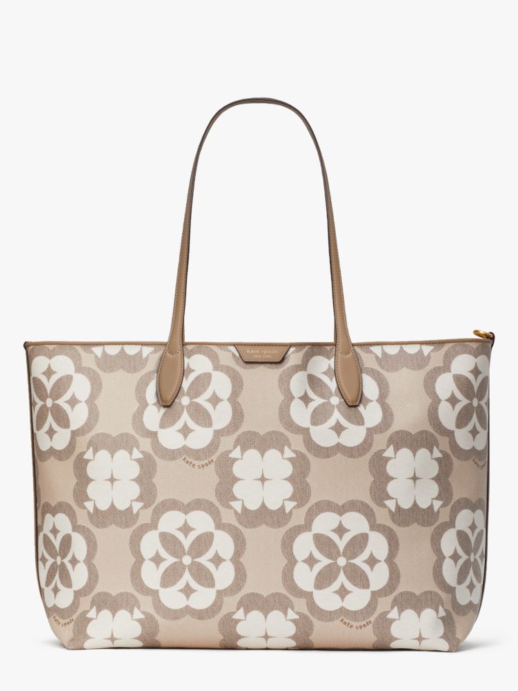 Kate Spade,Spade Flower Monogram Sutton Large Tote,