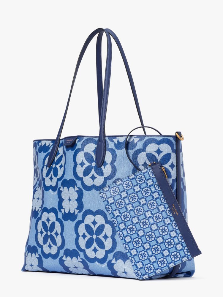 Oversized Spade Flower Monogram Sutton Tote Bag, Groß, , Product