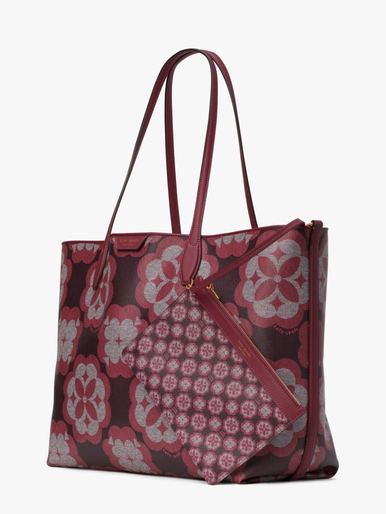 Kate Spade,Spade Flower Monogram Sutton Large Tote,