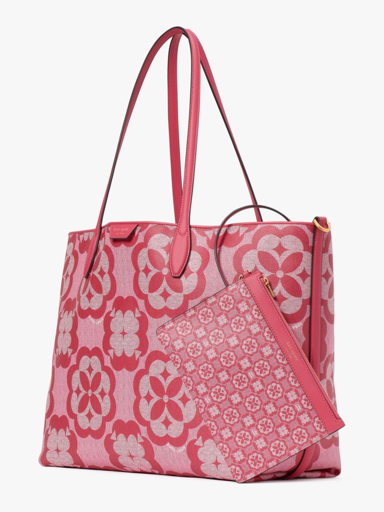 Kate Spade,Spade Flower Monogram Sutton Large Tote,