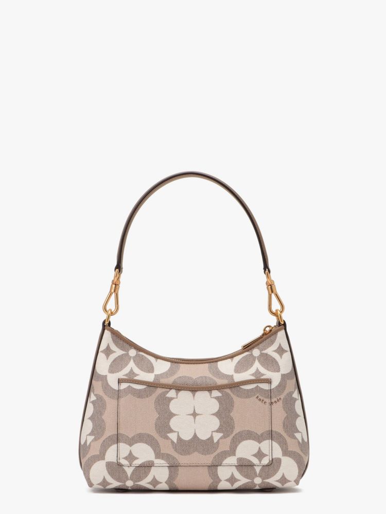Kate Spade,オーバーサイズ スペード フラワー モノグラム コーテッド キャンバス リース スモール コンバーチブル ショルダー バッグ,ショルダーバッグ,