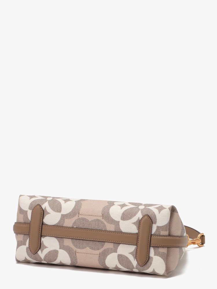Kate Spade,オーバーサイズ スペード フラワー モノグラム コーテッド キャンバス リース スモール コンバーチブル ショルダー バッグ,ショルダーバッグ,