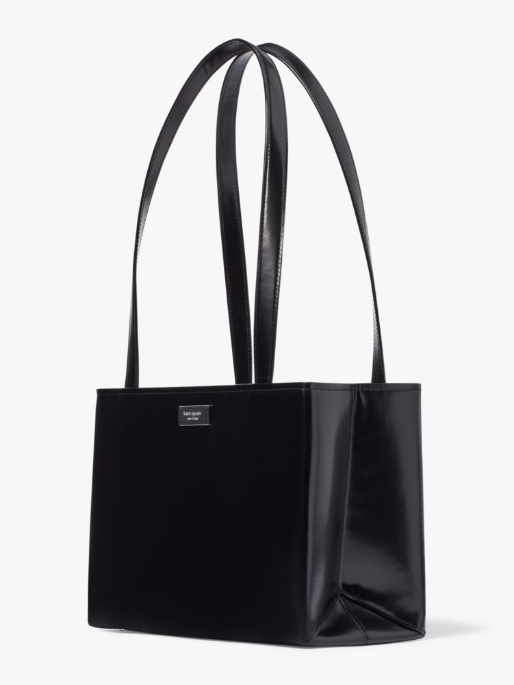 Kate Spade,Sam Icon Leather Medium Shoulder Bag,Leather,Shoulder Bag,Logo,Metal,Casual,