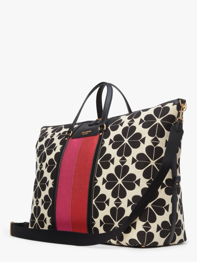 kate spade new york Spade Flower Jacquard Stripe Large Weekender - Macy's