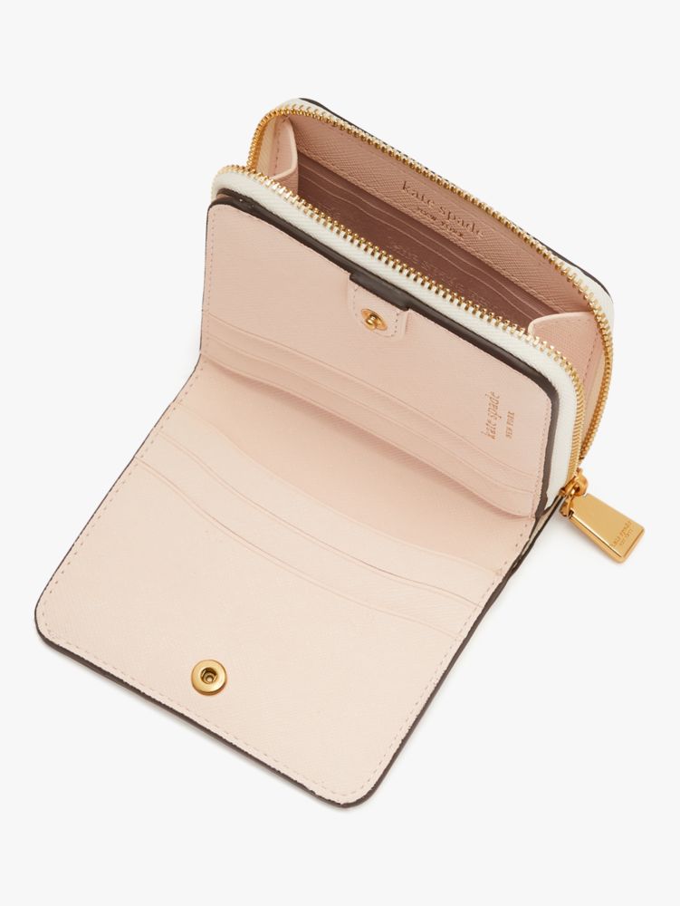 Kate Spade,モーガン ブーケ トス スモール コンパクト ウォレット,羊皮紙｡