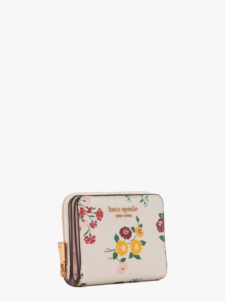 Kate Spade,モーガン ブーケ トス スモール コンパクト ウォレット,羊皮紙｡