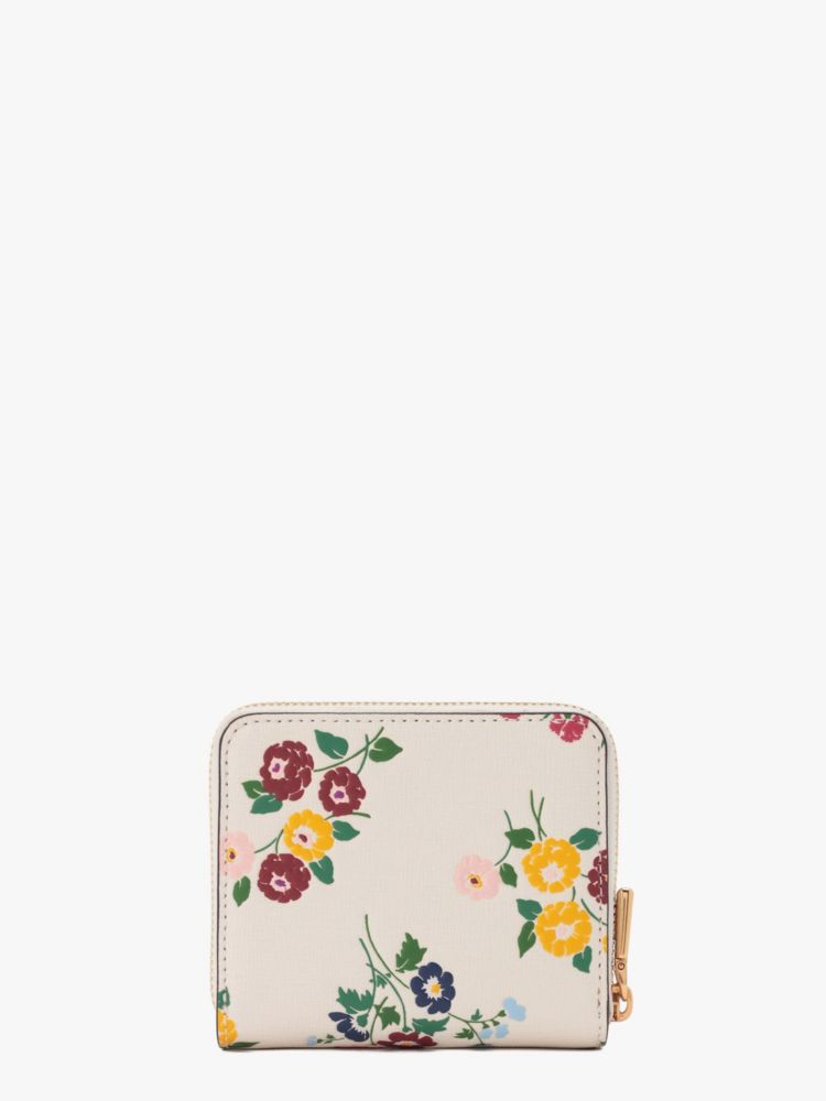 Kate Spade,モーガン ブーケ トス スモール コンパクト ウォレット,羊皮紙｡