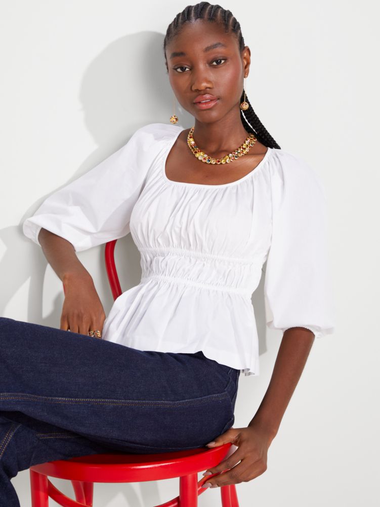 Poplin Riviera Top, , Product