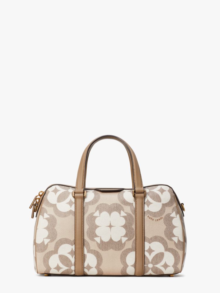 Spade Flower Monogram Eleanor Medium Satchel