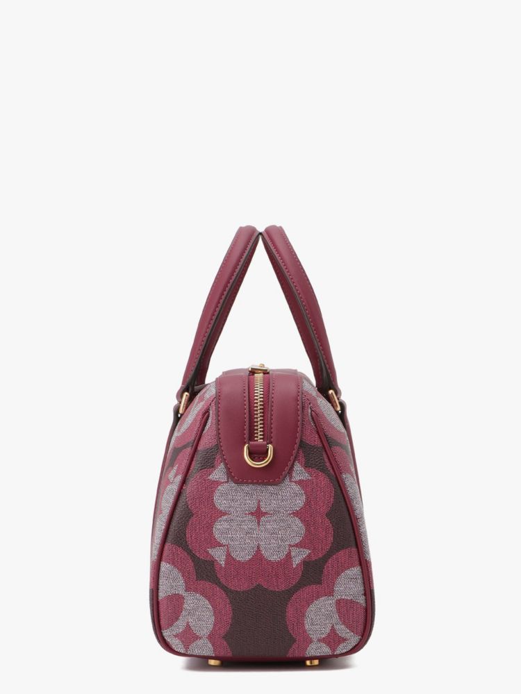 Kate Spade,オーバーサイズ スペード フラワー モノグラム コーテッド キャンバス エレノア ミディアム サッチェル,ﾃﾞｨｰﾌﾟﾉヴｧ