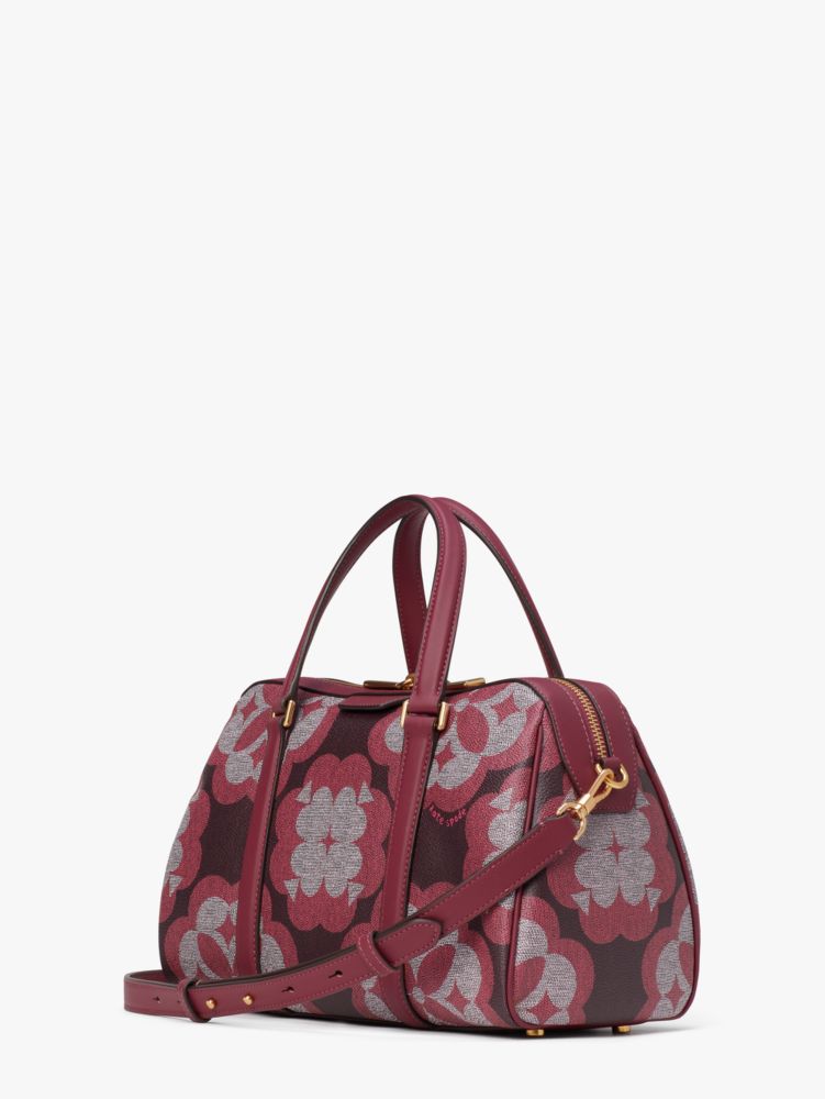Kate Spade,オーバーサイズ スペード フラワー モノグラム コーテッド キャンバス エレノア ミディアム サッチェル,ﾃﾞｨｰﾌﾟﾉヴｧ