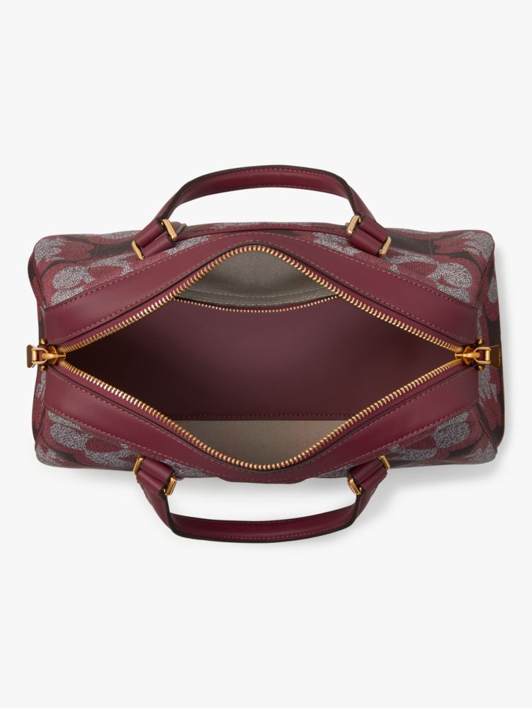 Kate Spade,オーバーサイズ スペード フラワー モノグラム コーテッド キャンバス エレノア ミディアム サッチェル,ﾃﾞｨｰﾌﾟﾉヴｧ