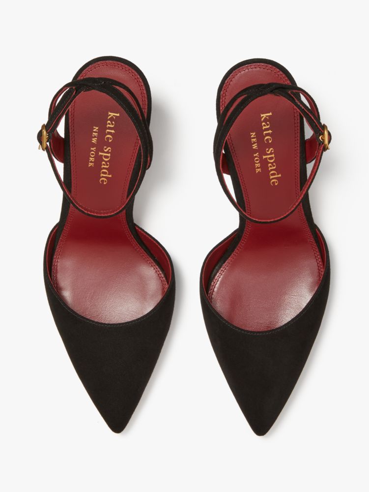 Kate spade black on sale heels