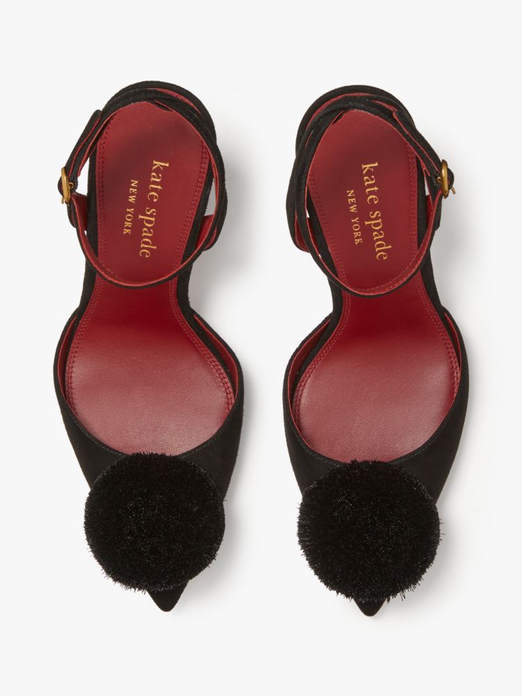 Kate Spade,Amour Pom Pumps,Evening,Black