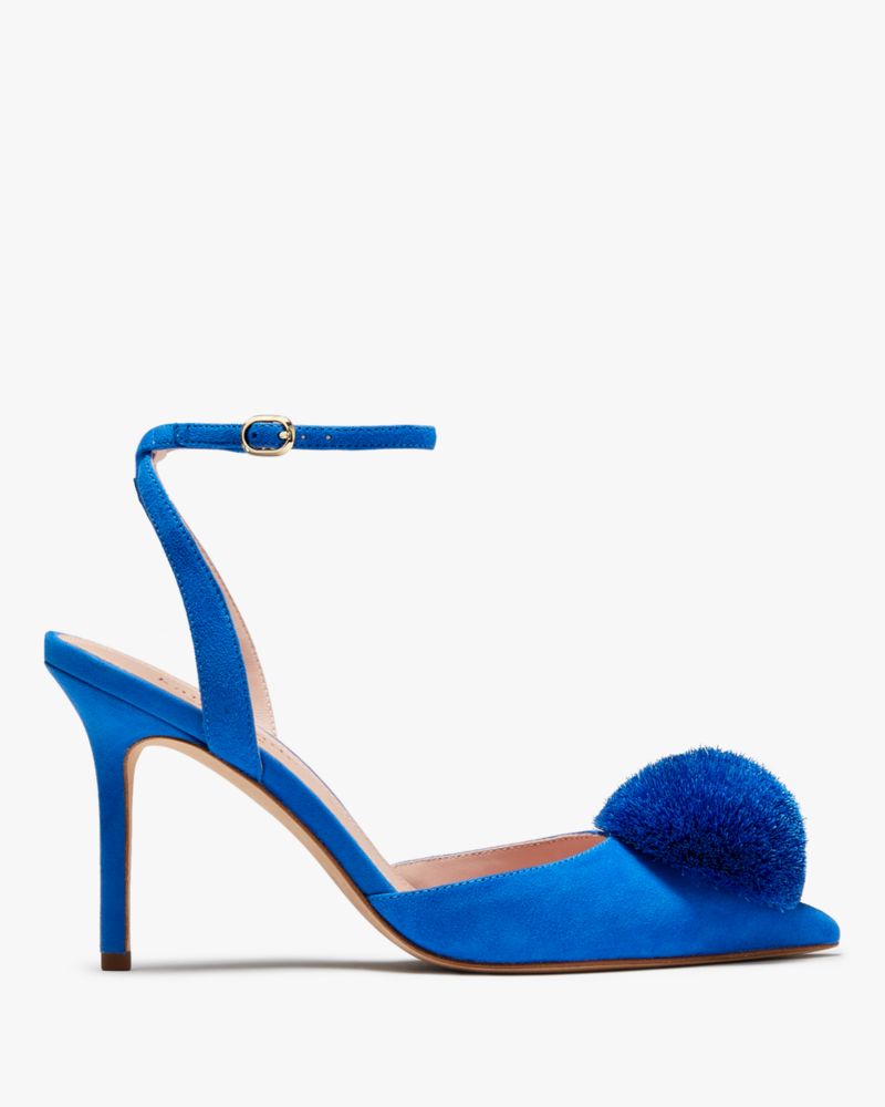 Kate Spade,Amour Pom Pumps,Evening,Stained Glass Blue