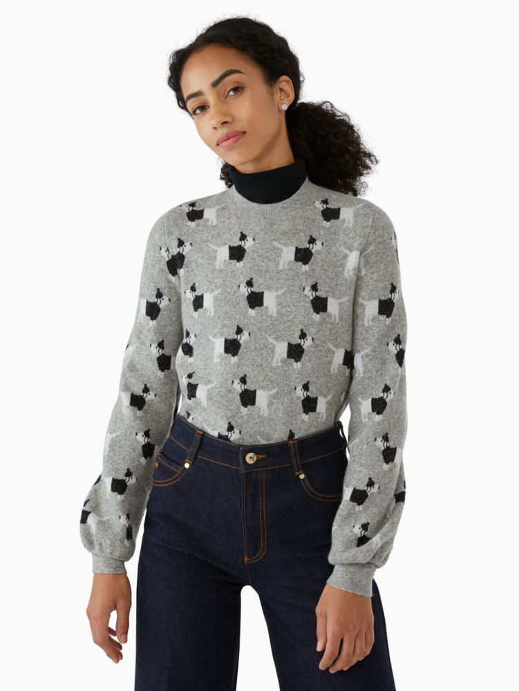 Kate Spade,claude dachshund sweater,wool,60%,