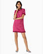 Kate Spade,festive tweed dress,Polyester,60%,Festive Pink