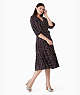 Kate Spade,glimmer dot wrap dress,Polyester,60%,Black