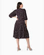 Kate Spade,glimmer dot wrap dress,Polyester,60%,Black