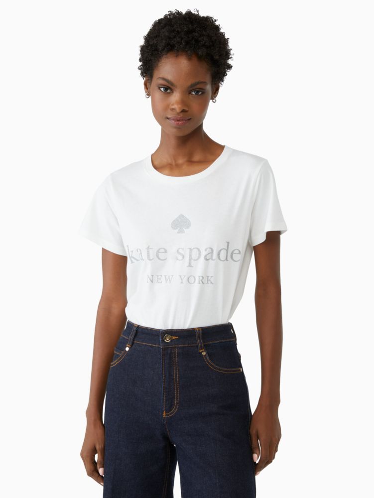 Glitter Logo Tee | Kate Spade Outlet