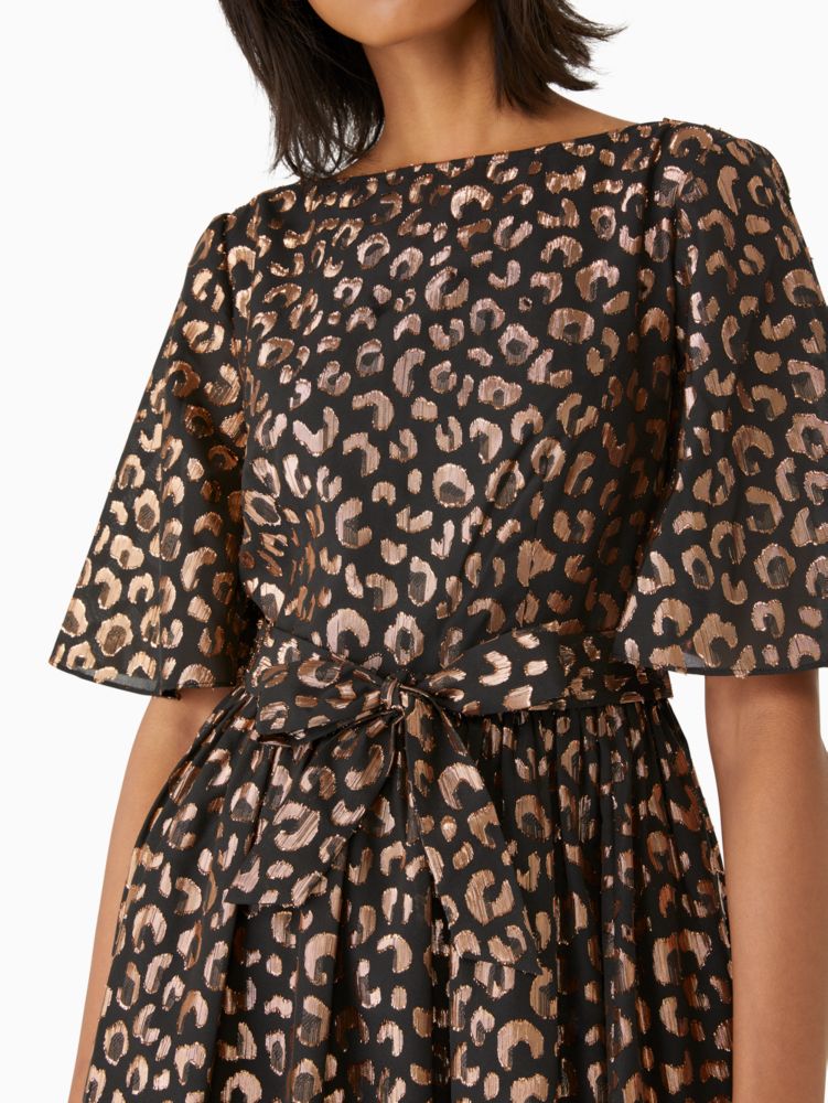 Kate Spade,graphic leopard midi dress,Polyester,60%,