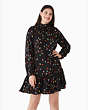 Kate Spade,string lights shift holiday dress,Polyester,60%,Black