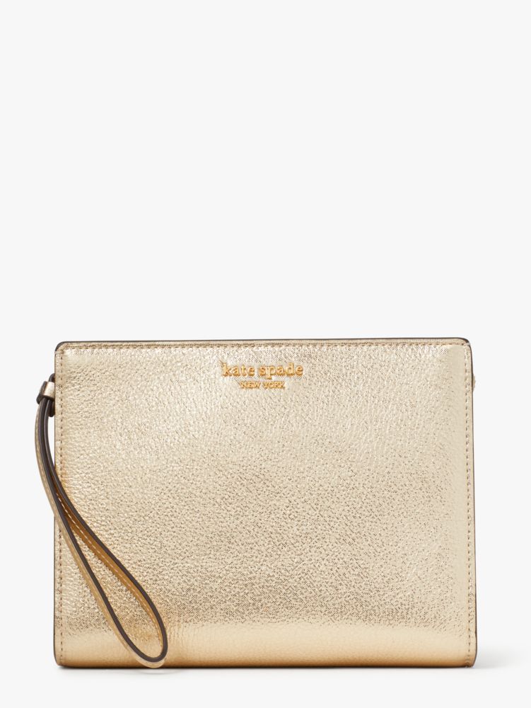 Kate spade 2024 gold clutch