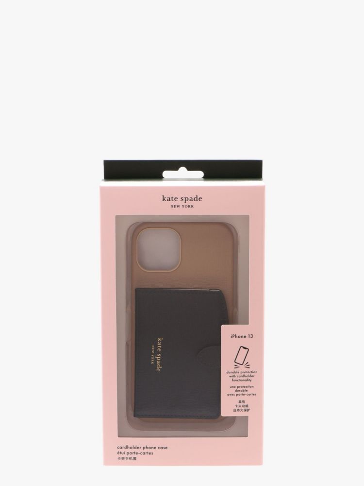 Kate Spade,モーガン アイフォン 13 カードホルダー ケース,全てのアウトレット,カフェモカマルチ