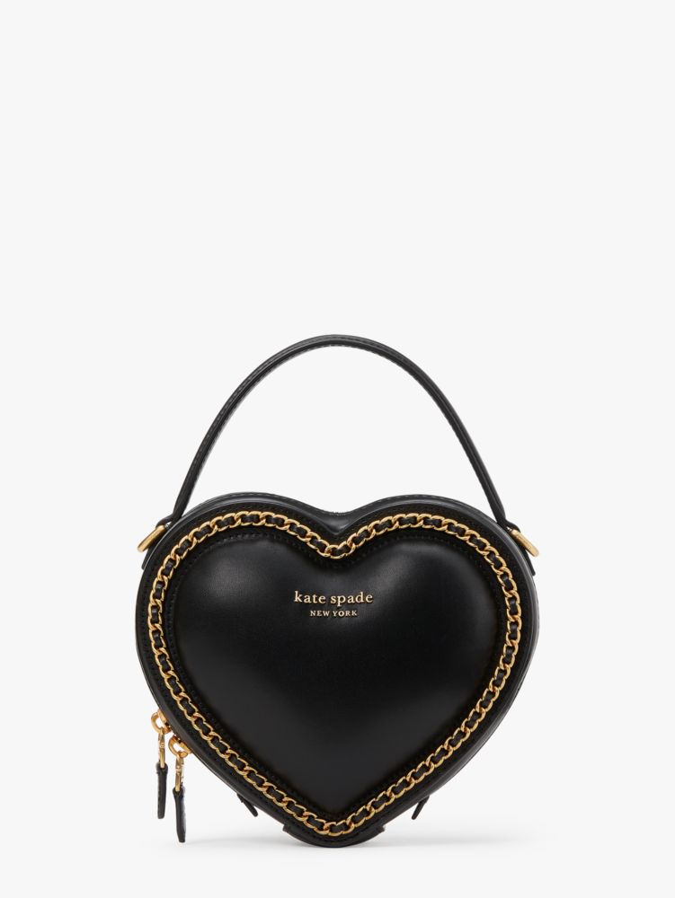 Kate Spade Pitter Patter 3d Heart Leather Bag in Metallic