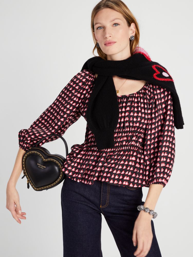 Kate Spade,Amour 3d Heart Crossbody Bag,