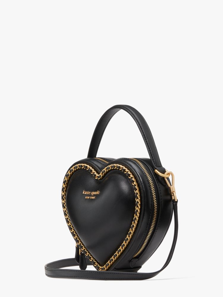 kate spade new york Amour Smooth Leather 3D Heart Crossbody - Macy's