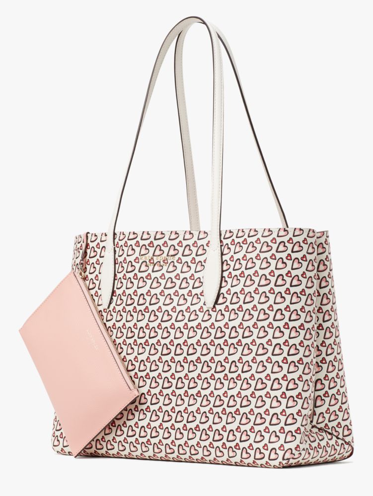 All Day Fancy Hearts Tote Bag, Groß, , Product
