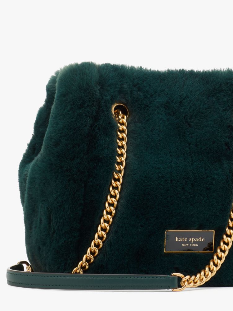 Kate Spade,Cleo Faux Fur Small Chain Bucket Bag,