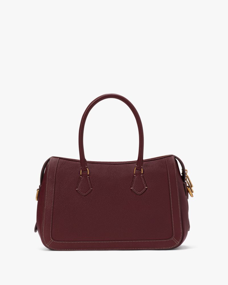 Gramercy polished shop leather satchel