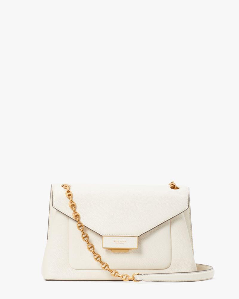 Kate Spade,Gramercy Medium Convertible Shoulder Bag,Medium,Bridal,Halo White