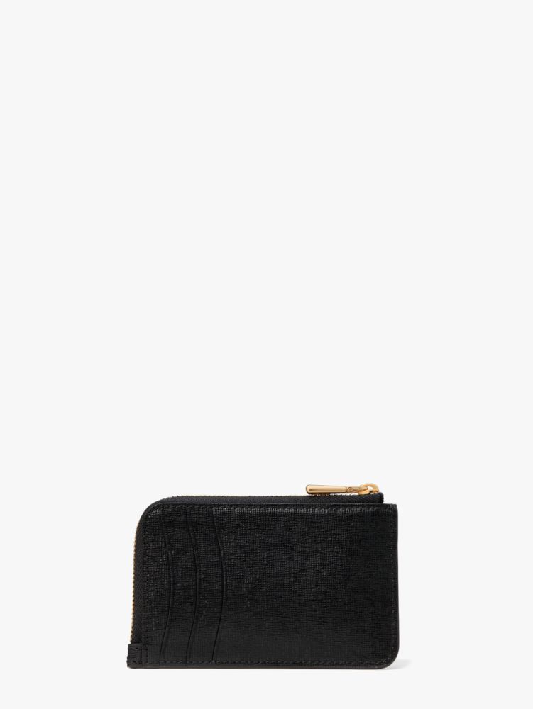 Morgan Bow Embellished Zip Cardholder