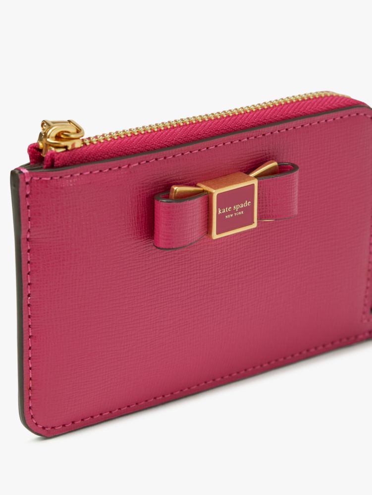 Kate Spade,Morgan Bow Embellished Zip Cardholder,