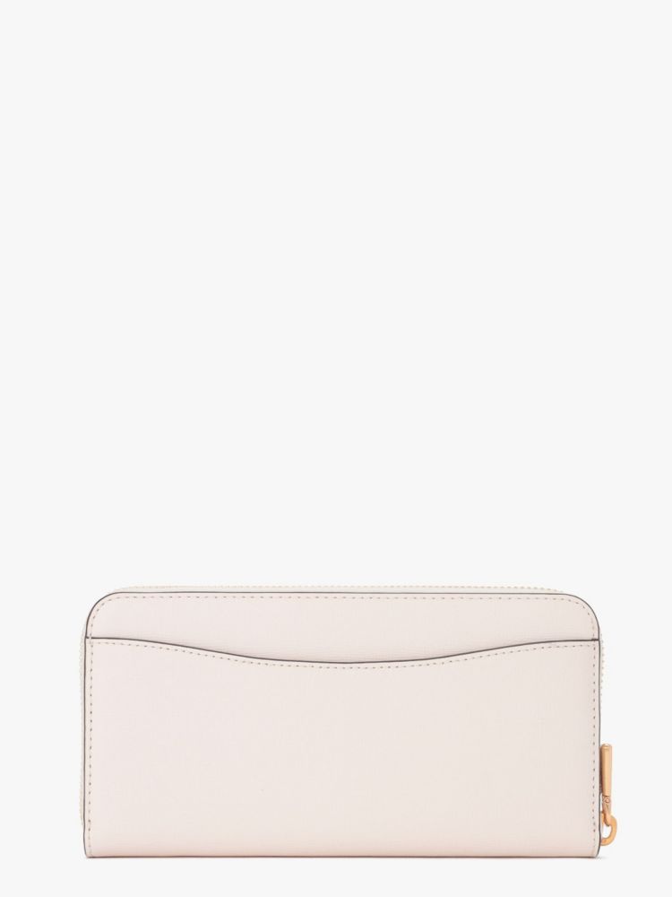 Kate Spade,モーガン ボウ エンベリッシュ ジップアラウンド コンチネンタル ウォレット,長財布,パーチメント