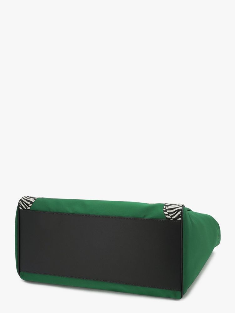 Kate Spade,エブリシング ダンシング ゼブラ エンブロイダード ラージ トート,トートバッグ,ビターグリーンマルチ